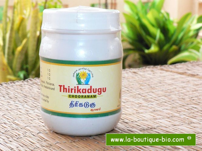 <b>TRIKATU - POWDER</b><br>THIRIKADUGU<br>Piper nigrum + Piper Longum + Zingiber Officinalis<br>ARA - ORGANIC CULTIVATION<br>100 grs