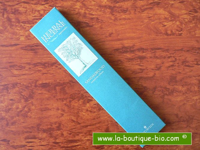 <b>SANDALWOOD</b><br>NAT - AYURVEDIC INCENSE<BR>Santalum Album<br>12 sticks