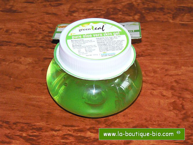 <b>PURE ALOE VERA SKIN GEL</b><br>AGA - BRIHANS GREEN LEAF<br>125 grs