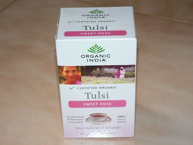 <B>TULSI SWEET ROSE</B><BR>OI - TULSI SWEET ROSE<BR>ORGANIC CERTIFIED<BR>18 bags x 1.8g