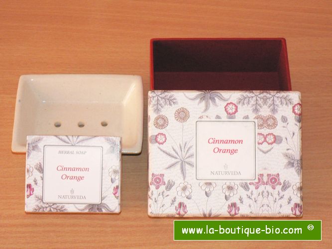 <B>GIFT BOX SOAP - CINNAMON-ORANGE</B><BR>NAT - SOAP HOLDER GIFT BOX<BR>CINNAMON-ORANGE
