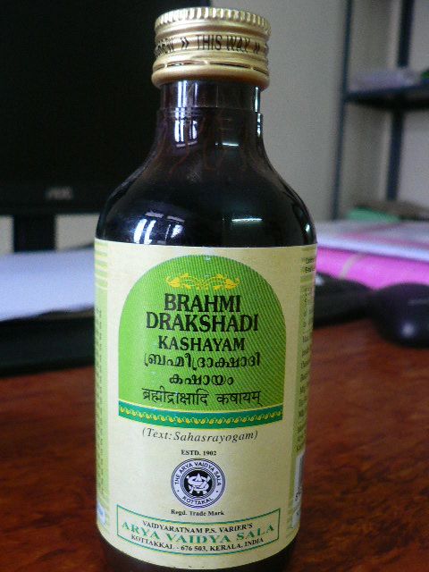 <B>brahmi drakshadi kashayam </B><BR>AVS - 200 ml